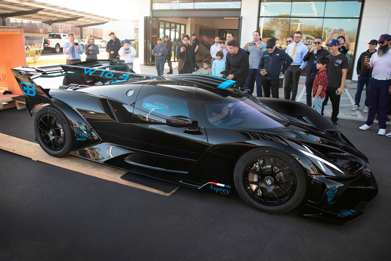 L'un des premiers exemplaires clients de la Bugatti Bolide est arrivé aux USA