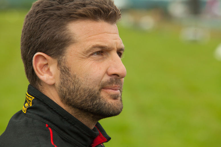 Franky Zapata à la Cité de l'Automobile de Mulhouse