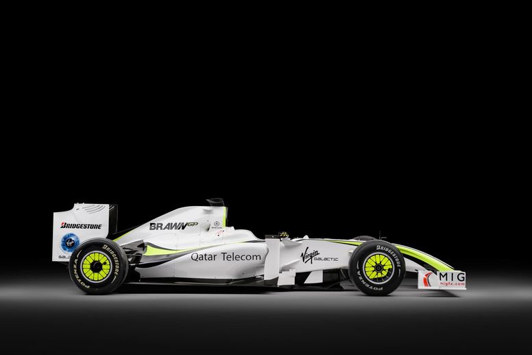 L'une des trois monoplaces Brawn GP aux enchères à Miami