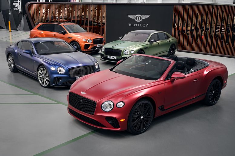 Quinze nouvelles teintes satinées intègrent le catalogue de Bentley
