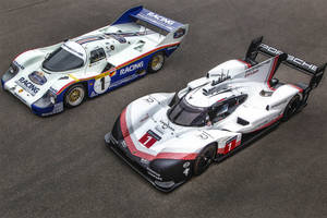 Les Porsche 919 Hybrid Evo et 956 C réunies sur le Ring