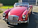 MG A cabriolet Rouge